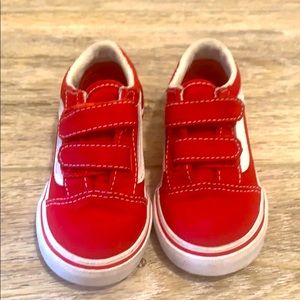 Red toddler Vans